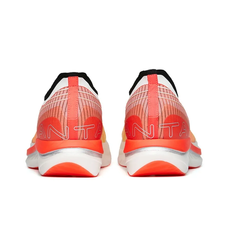 ANTA C202 GT Running Shoes Men Low Top Gum Yellow/Neon Bright Dark Red/Ivory White-3