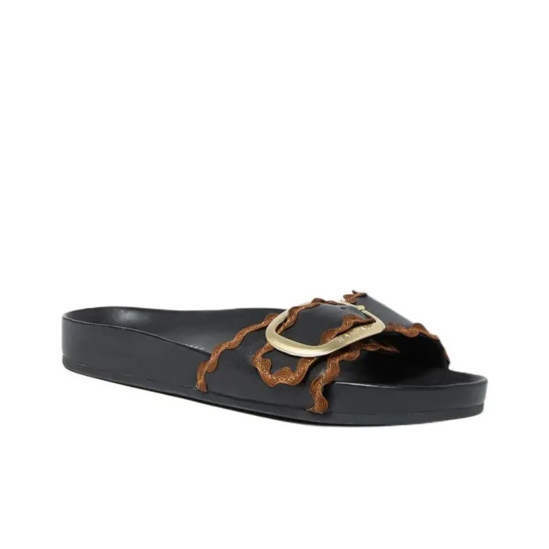 Loeffler Randall Slide Slippers Women's Black-2