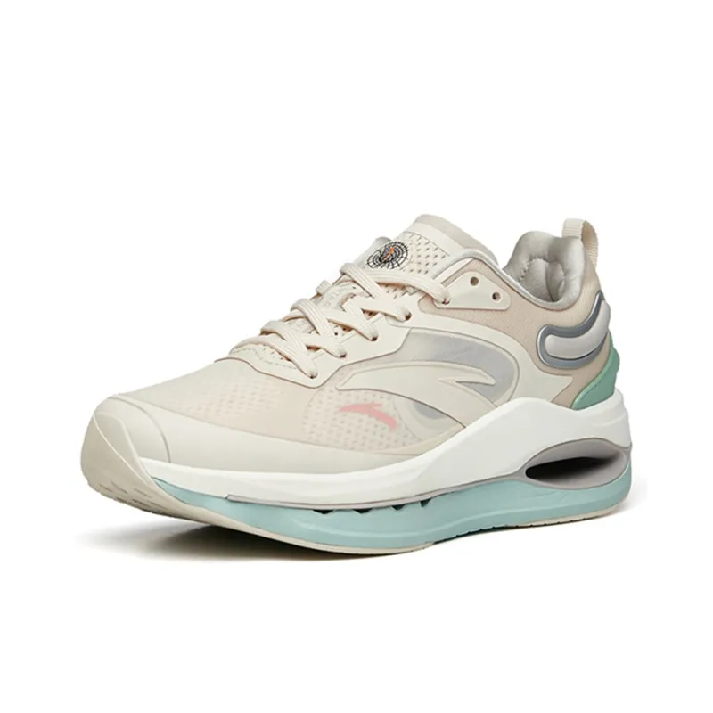 Anta Star Ring 1.0 Star Halo Low Top Running Shoes Women's Mud Gray-2