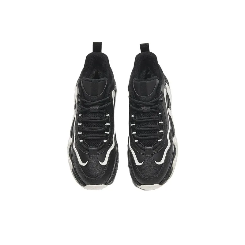 Anta Back Wave 1.0 Cushioning Moisture Wicking High Top Casual Shoes Women's Black-2