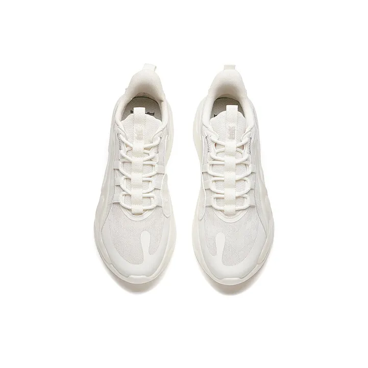 Anta Chao Bai 2.0 Anti Slip Wear Resistant Low Top Casual Shoes Men's White-2
