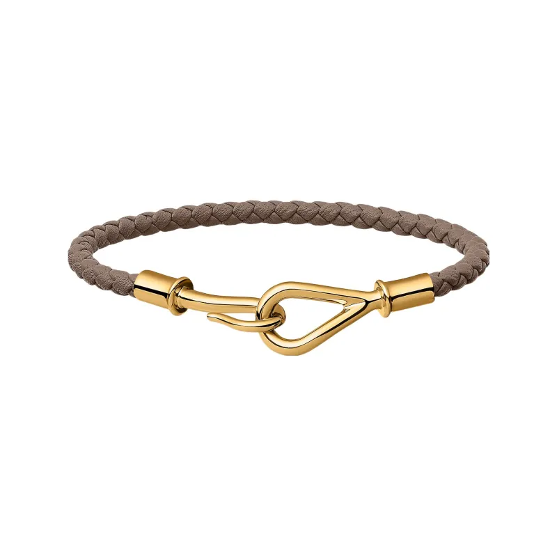 HERMES Jumbo Bangles Women's Elephant Gray-0