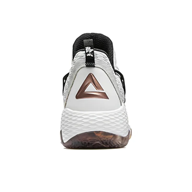 PEAK Lu Wei Lightning Cushioning Anti Slip And Wear Resistant Low Top Performance Basketball Shoes Men's White-3