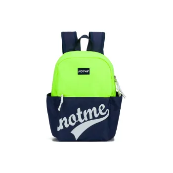 NOT ME Fabric Backpack Small Size Unisex Color Blocking Design