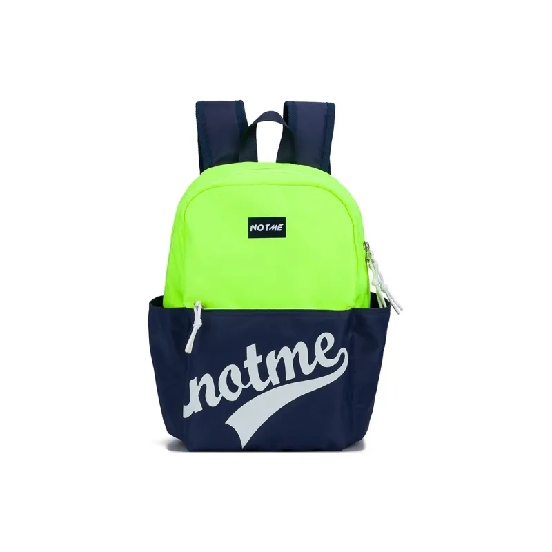 NOT ME Fabric Backpack Small Size Unisex Color Blocking Design-0
