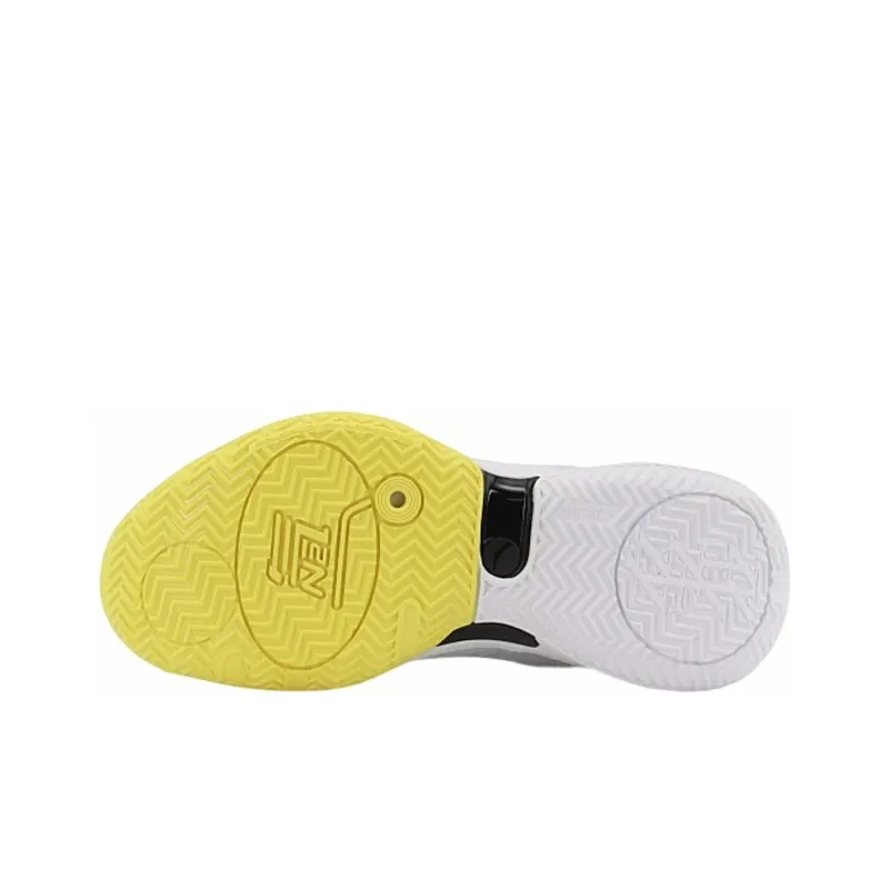Anta Light Horseman 3 Cushioning Wear-Resistant Low-Top Basketball Shoes Women's White Yellow Red-4