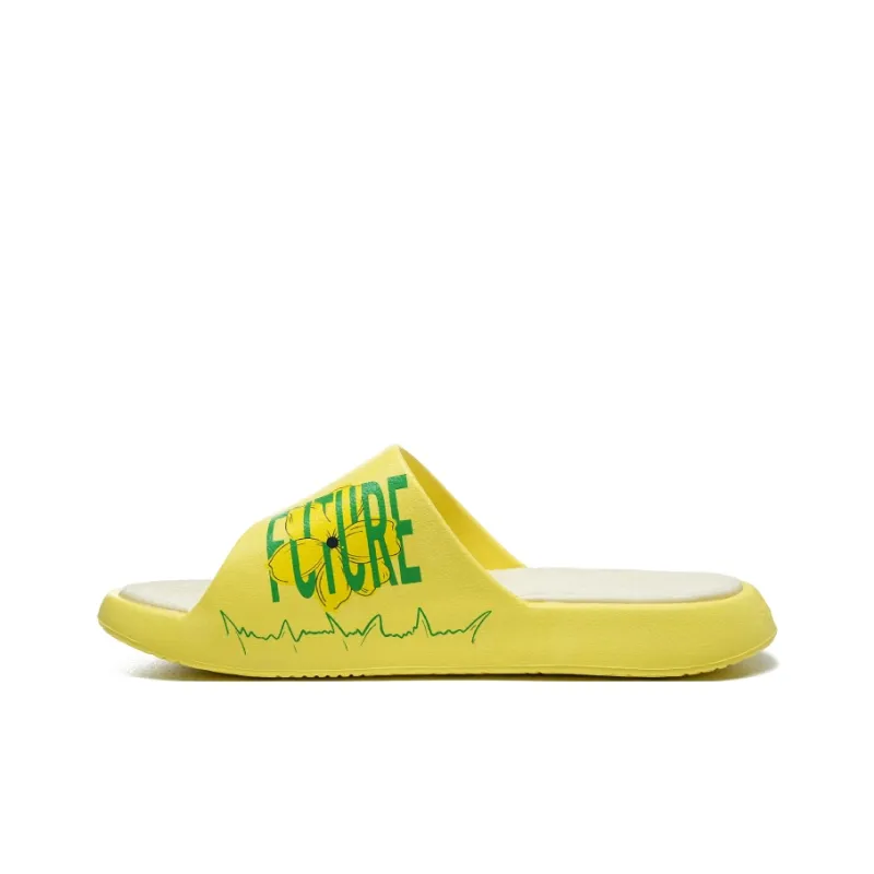 PEAK Statistic Sandals Slide Slippers Unisex Laurel Yellow-1