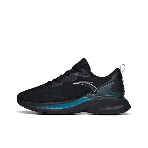 Anta Tron 1.5 Shock Absorbers With Slip Resistant And Abrasion Resistant Properties Low Top Running Shoes Men's Black