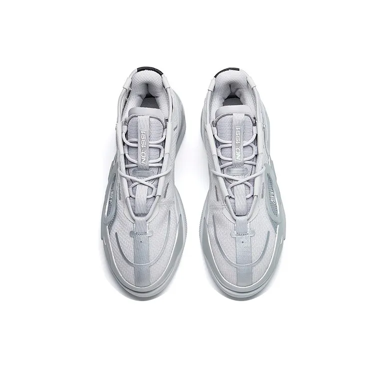 Anta AT91 Low Top Skateboard Shoes Men's Silver-2