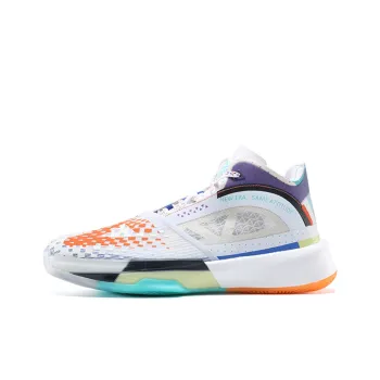 PEAK Surfing The Big Triangle 1.0 Basketball Shoes Men Mid Top Ecru/Nouveau Green