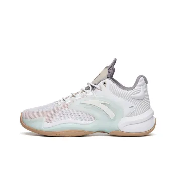 Anta Hear Wave 3 Cushioned Slip Resistant Low Top Basketball Shoes Men's Gray White