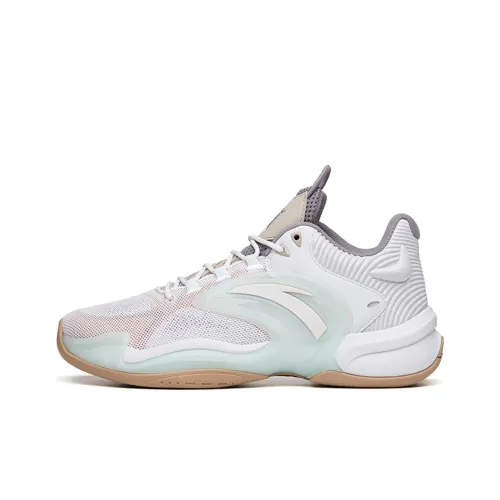 ANTA Hear Wave 3 Basketball Shoes Men Low-Top Sand Gray/ANTA White/Second Gray