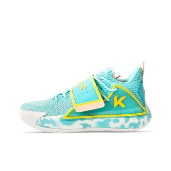 Anta Water Flower 2 KT Cushioning Anti Slip And Wear Resistant Low Top Basketball Shoes Men's Swim Pool Blue