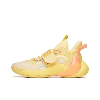 Anta Water Flower 3 Durable Breathable Low Top Basketball Shoes Light Yellow