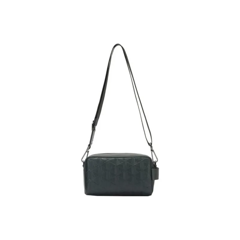 LACOSTE Polyurethane Handbag Shoulder Bag Crossbody Bag Regular Men's Dark Green-2