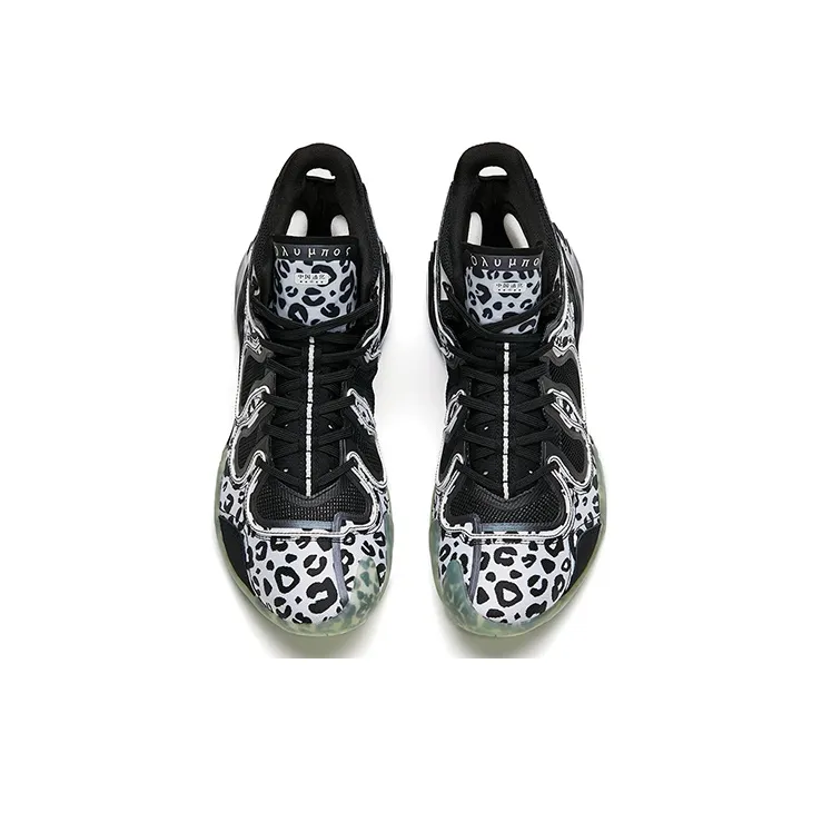 ANTA Star Mountain Basketball Shoes Men Mid Top Black/White-2