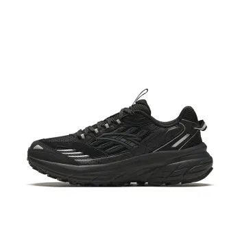 Anta AT957 Cushioning, Wear Resistant Low Top Casual Running Shoes Women's Black Silver