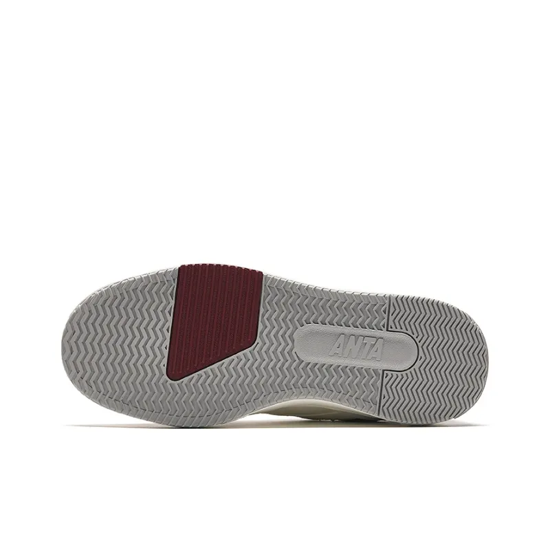 Anta C37 Series Height Increasing Lightweight Low-Top Skateboard Shoes Women's Ivory White-4