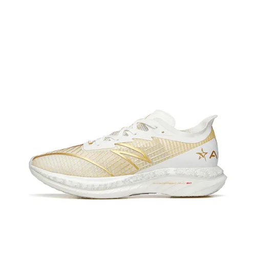 ANTA C202 GT Running Shoes Women's Low-Top Gold/White