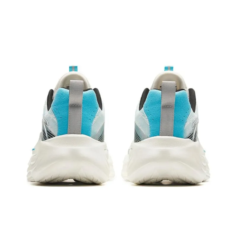 Anta Lingyun 4 Lightweight Wear resistant And Non slip Low Top Running Shoes Men's White Cyan-3
