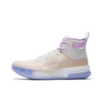 PEAK Beast Series 8 High Top Basketball Shoes Men's Light Snow Purple