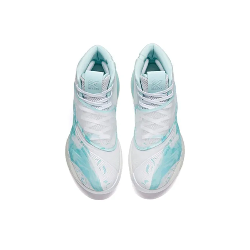 ANTA KT6 Basketball Shoes Men High Top White/Blue-2
