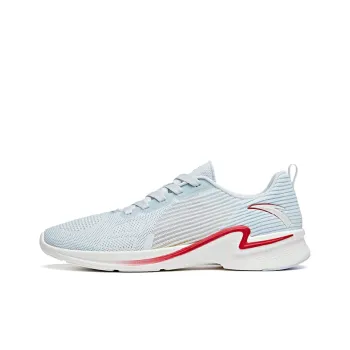 Anta Hydrogen Run II Cushioned Slip Resistant Abrasion Resistant Low Top Running Shoes Men's Blue Red
