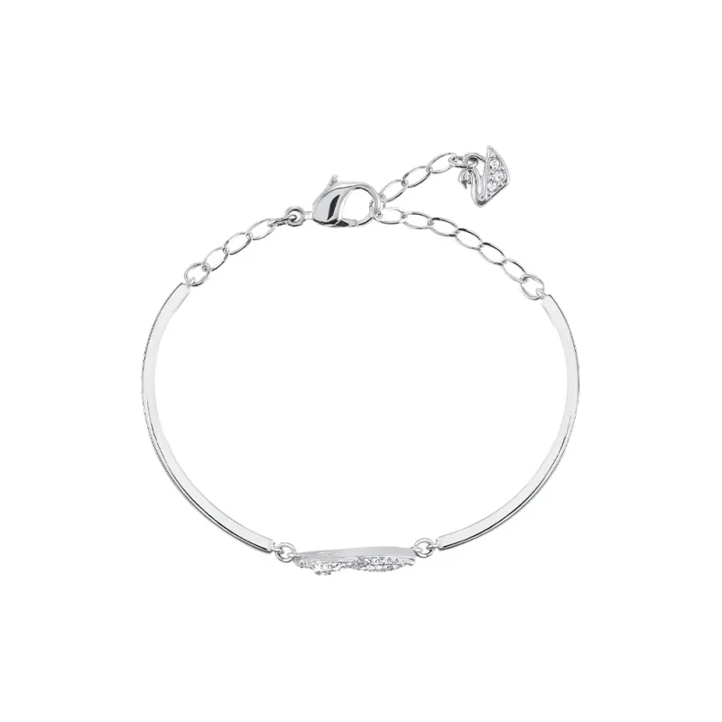 Swarovski Rhodium Plated Bangles Women's White-1