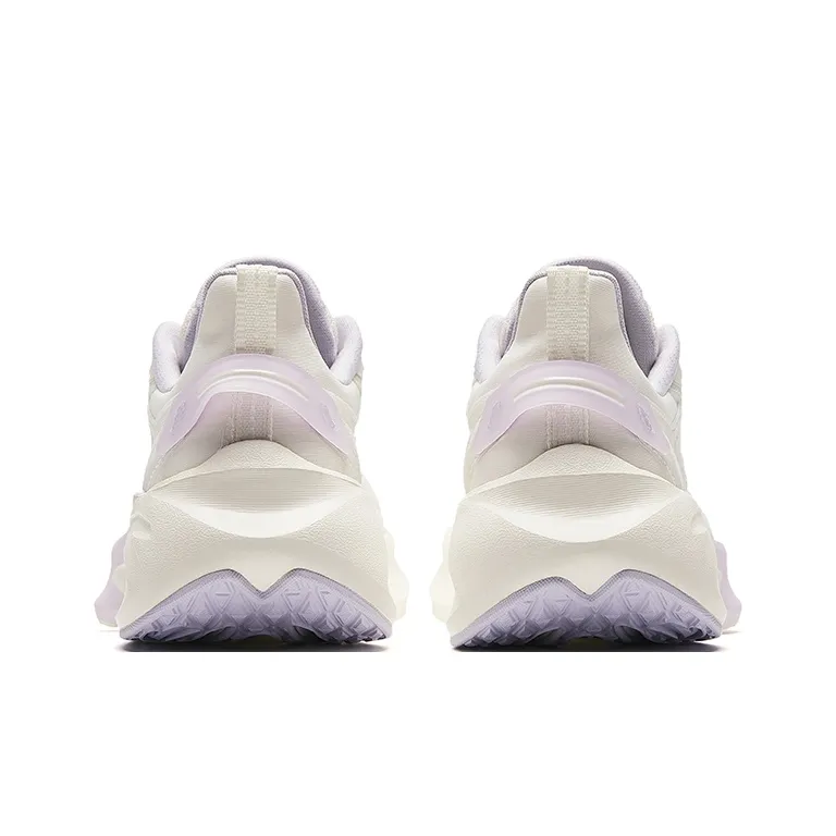 Anta Stinger 5 Cushioning, Wear Resistant Low Top Casual Running Shoes Women's White Purple-3