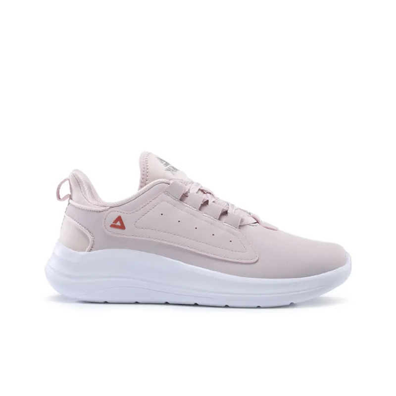 PEAK Qingyi Cushioning Anti Slip Wear Resistant Breathability Low Top Running Shoes Women's Rose Pink-1