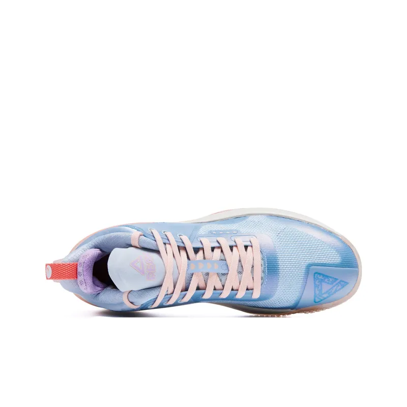 PEAK Flash 4 Taichi Abrasion Resistant Mid Top Performance Basketball Shoes Women's Ceramic Blue-3