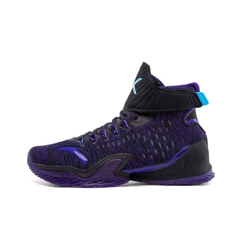 Anta KT3 Thompson High Top Performance Basketball Shoes Men's Black Purple