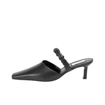 Elleme Closed Toe Slippers 7cm Women's Black