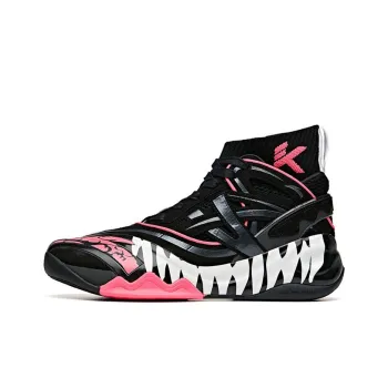 MARVEL x Anta Destruction Venom KT6 KT Cushioning Anti Slip And Wear Resistant High Top Basketball Shoes Black Pink