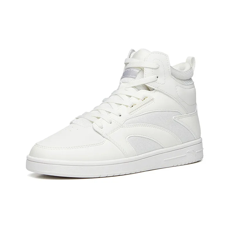 Anta Street Naughty High Top Skateboard Shoes Women's White-2