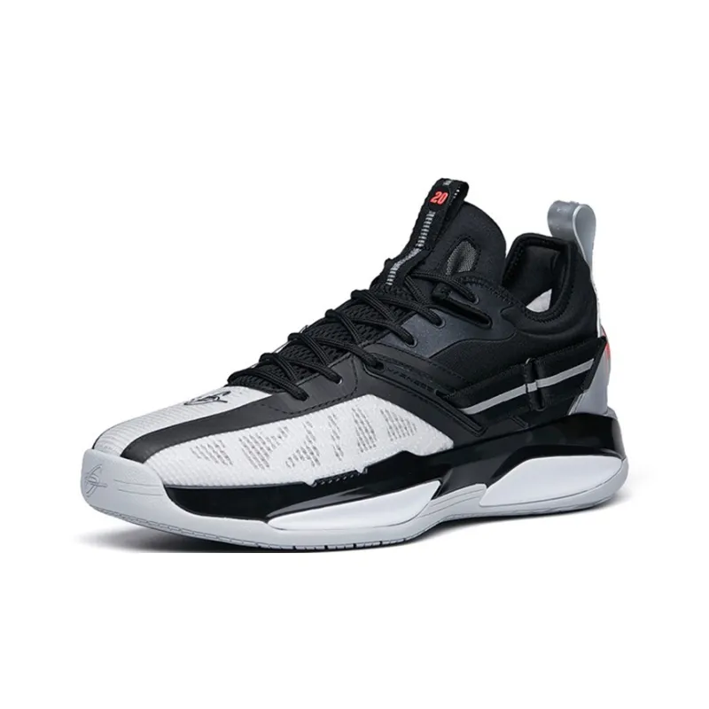 ANTA GH3 Basketball Shoes Men Low Top Black/White-1