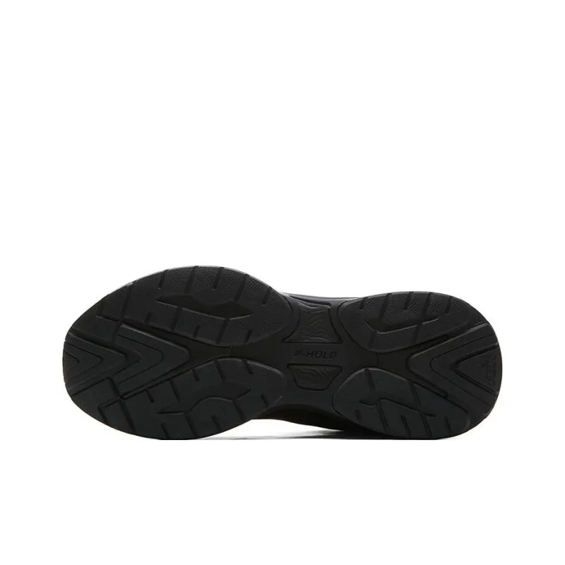 PEAK Taichi Source Return 2.0 Cushioned Wear Resistant Lightweight Low Top Chunky Sneakers Men's Black-4