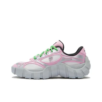 FILA FUSION BONE DX Spine Shoes Slip-Resistant Low-Top Chunky Sneakers Women's Pink Gray