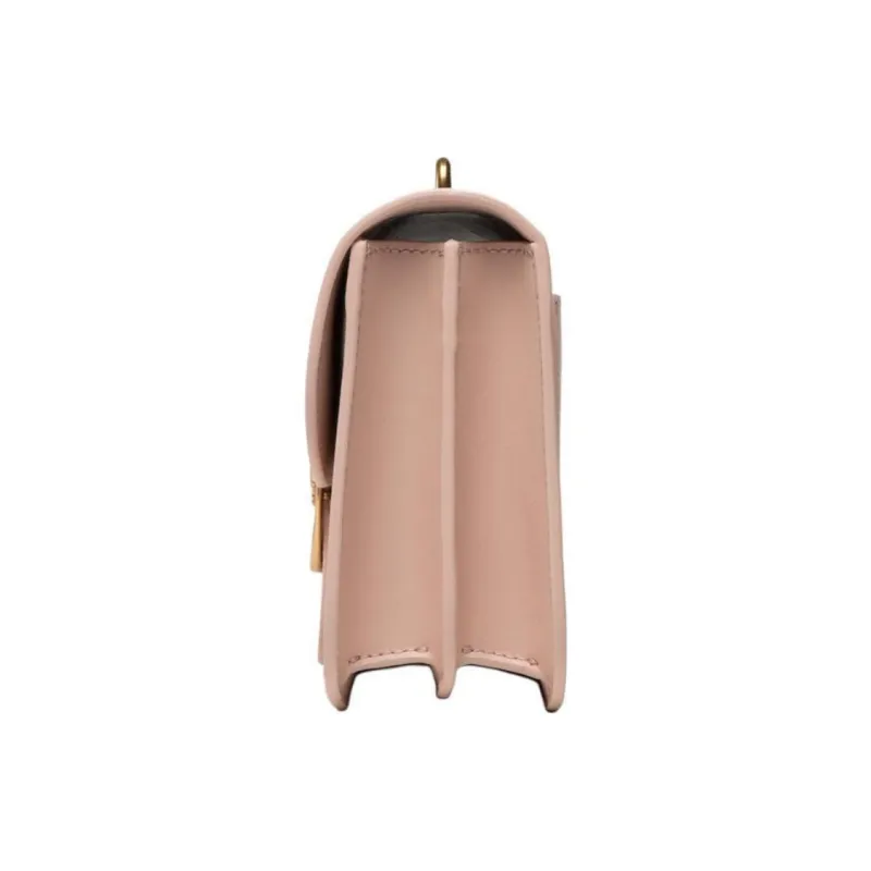PINKO Bell Simply Series Sheepskin Shoulder Bag Crossbody Bag Women's Pink-2