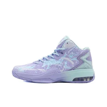 Anta KT3 Thompson Team Cushioning Anti Slip And Wear Resistant High Top Basketball Shoes Purple Blue