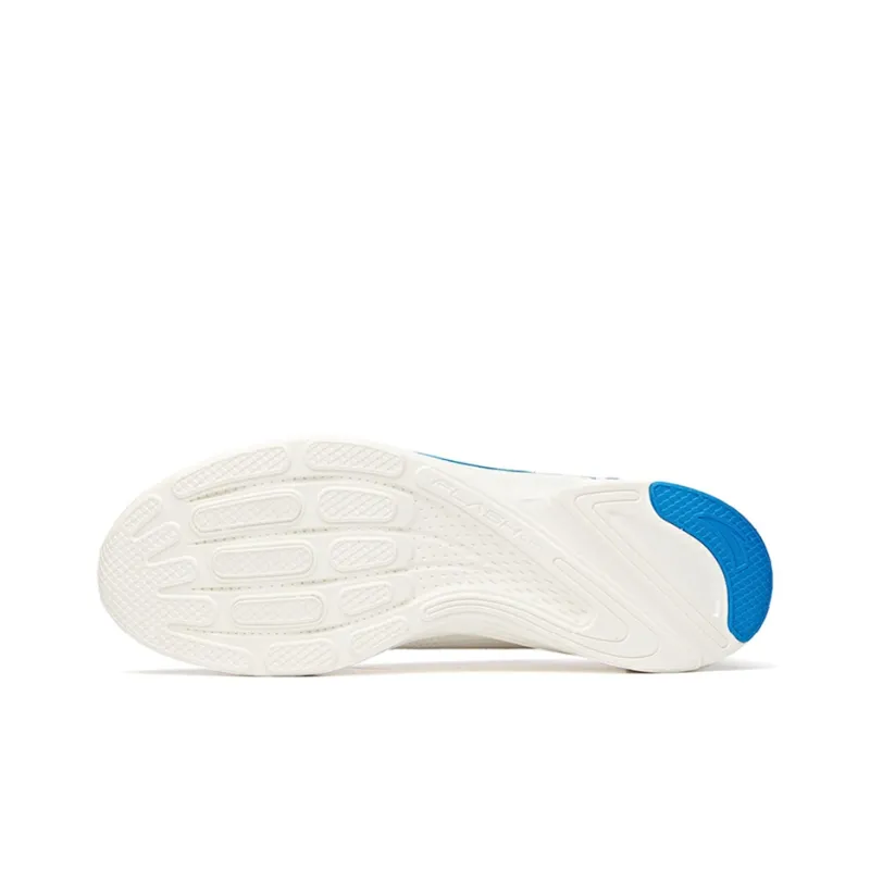 Anta Cushioning, Slip Resistant, Abrasion Resistant, Breathable Low Top Running Shoes Men's White Blue-4