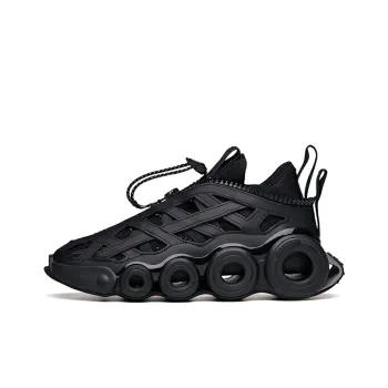 Anta Star Stream Cushioning Anti Slip And Wear Resistant Coverage Low Top Running Shoes Men's Black