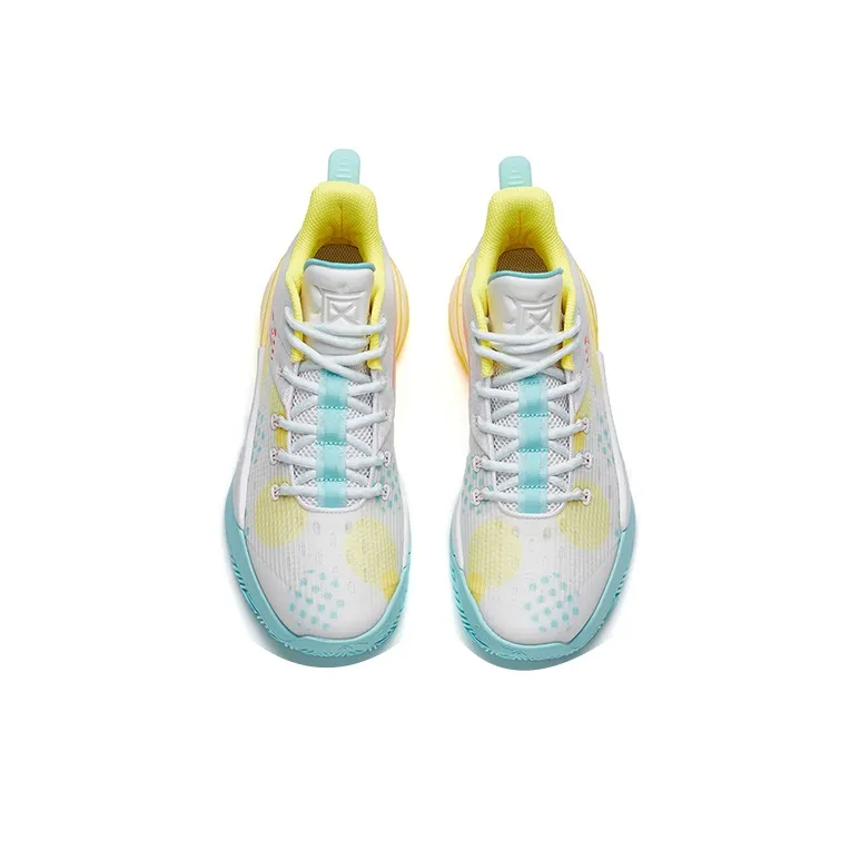Anta Attack 2 Abrasion Resistant Breathable Low Top Basketball Shoes Men's Jelly Yellow-2