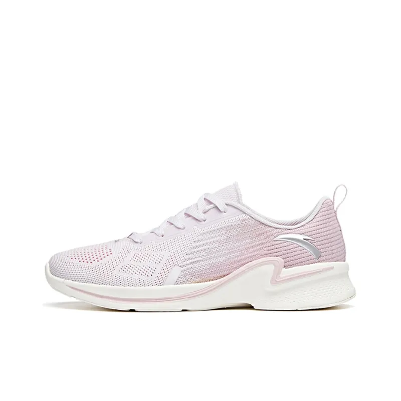 Anta Hydrogen Run II Low Top Running Shoes Women's Pink White-0