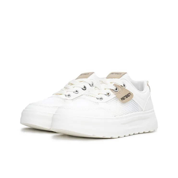 Humanism 1986 Wear-Resistant Lightweight Breathable Height Increasing Low-Top Skateboard Shoes Women's-2