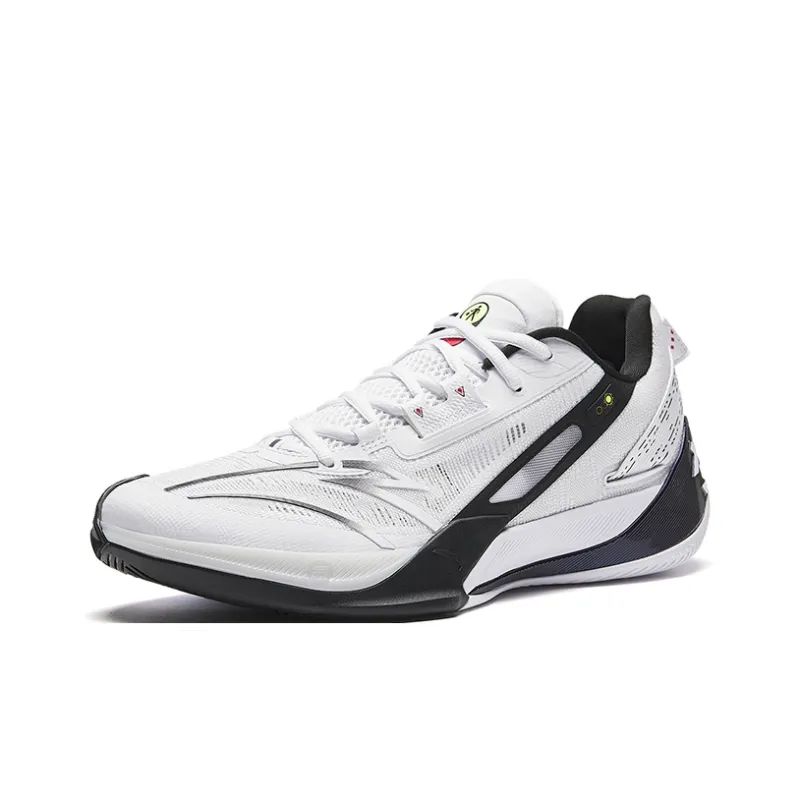 Anta Sweep 5 Cross The Road Cement Killer Coverage Low Top Basketball Shoes Men's White Black-1