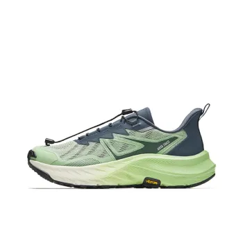 Anta Explore The Wilderness Cushioning Slip Resistant Low Top Casual Running Shoes Men's Green Blue