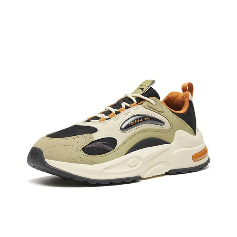 Anta Millennium 5.0 Lightweight And Wear resistant Low Top Sports Casual Shoes Men's Gray Yellow-2