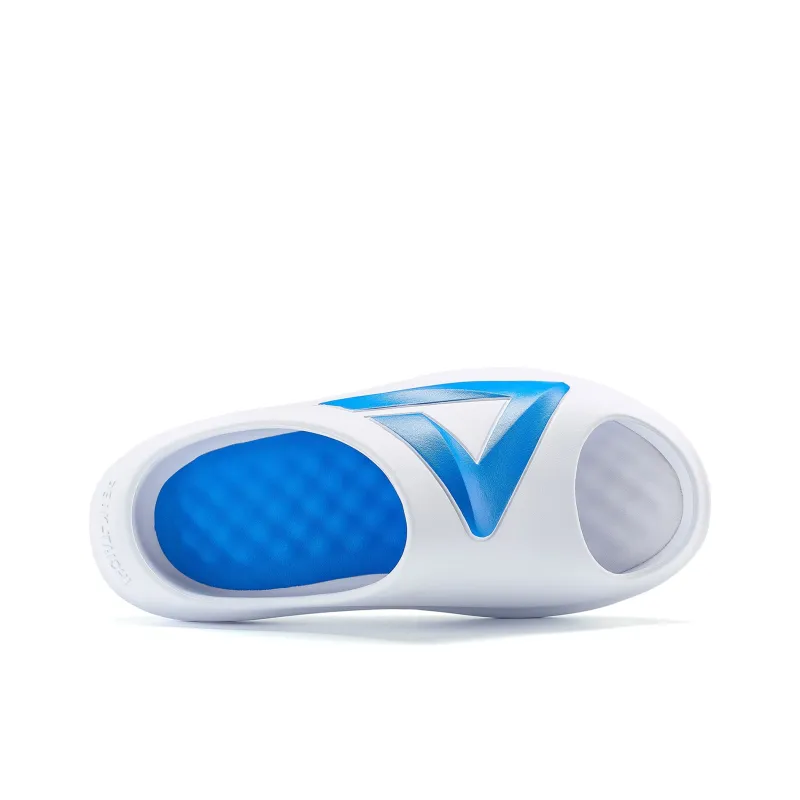 PEAK Very Small Fat Drag Slide Slippers Men White/Blue-3