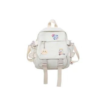 Cwatcun Nylon Backpack Regular Unisex White/Blue/Black/Pink